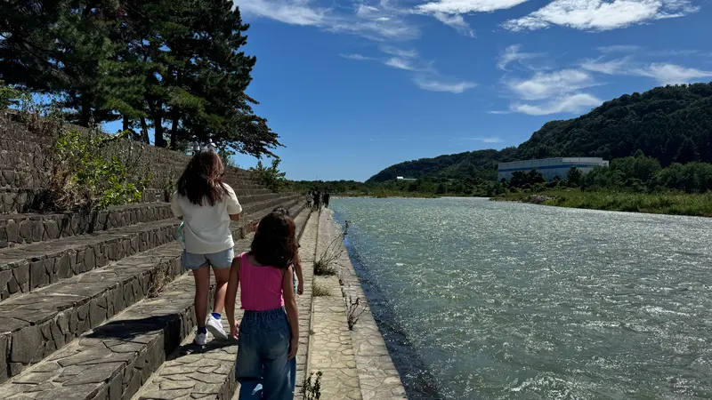 上大島キャンプ場　相模川