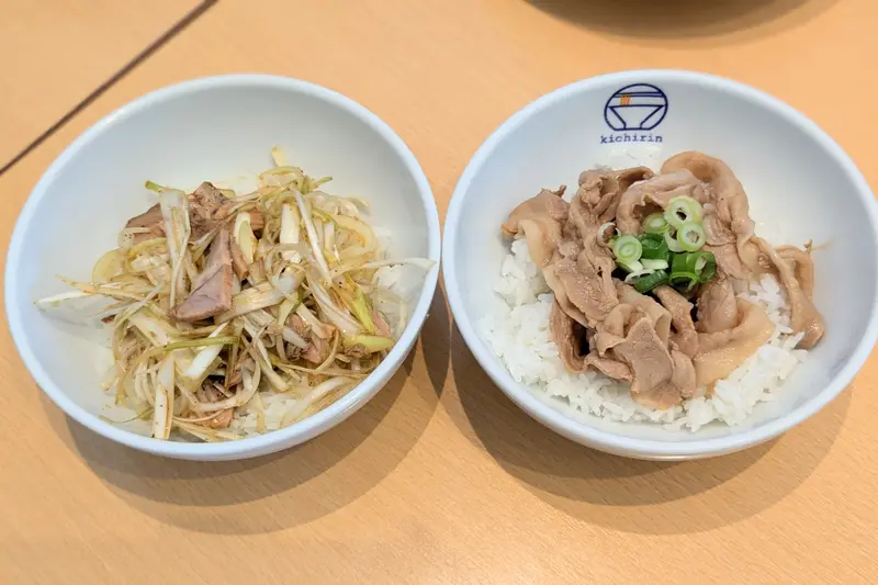 らぁ麺食堂 吉凛_セット商品_ミニネギチャーシュー丼_ミニ豚丼