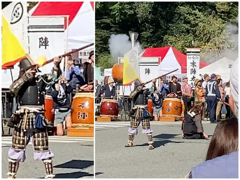 第28回甲州街道小原宿本陣祭_火縄銃