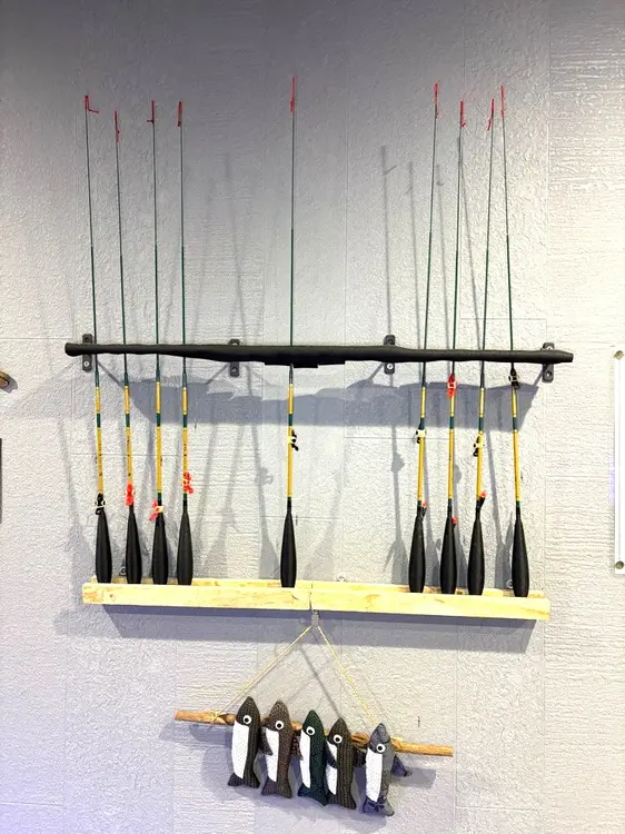 津久井の庵　釣り竿