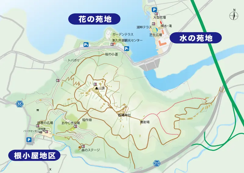 つくい湖湖上祭　マップ