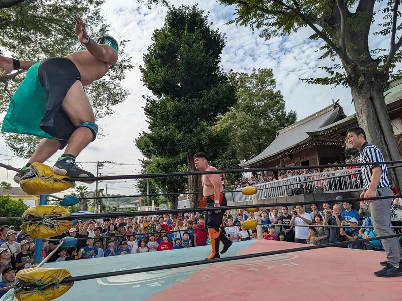 相原プロレス8 諏訪神社で