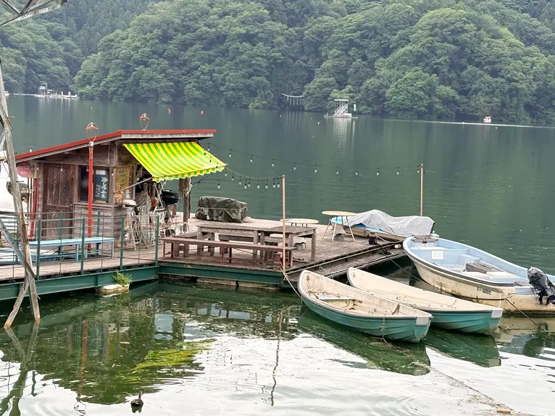 相模湖湖上祭　船着き場