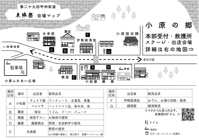 小原宿本陣祭　マップ