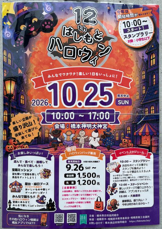 第12回はしもとハロウィンチラシ