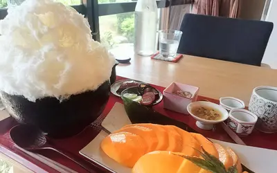 【相模原】かき氷が“白米”！？完熟マンゴーをおかずに食べる『フルーツかき氷定食』がすごかった